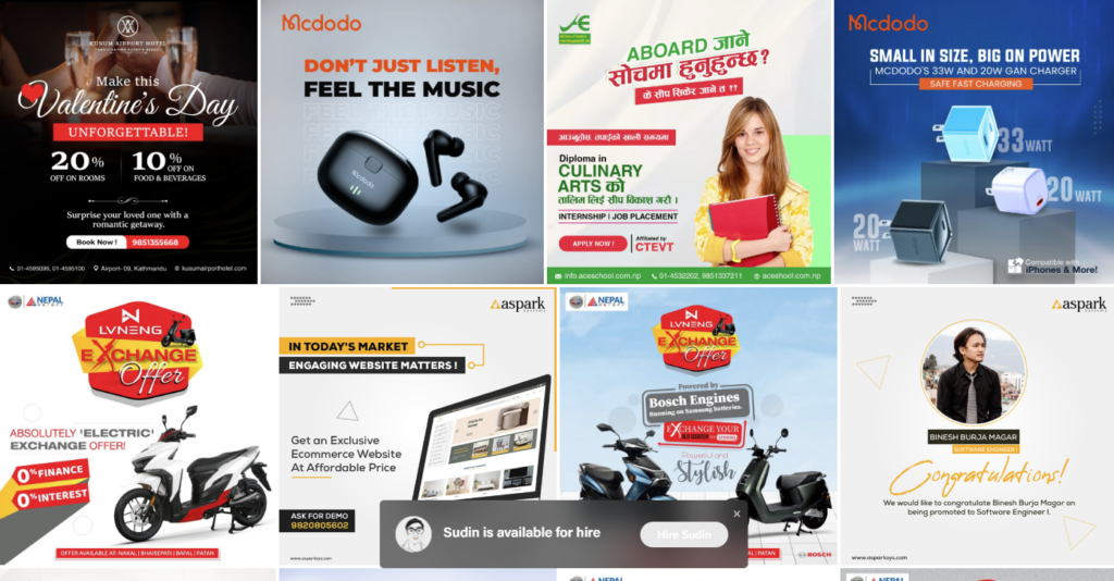 Social Media Creatives & Digital Branding
